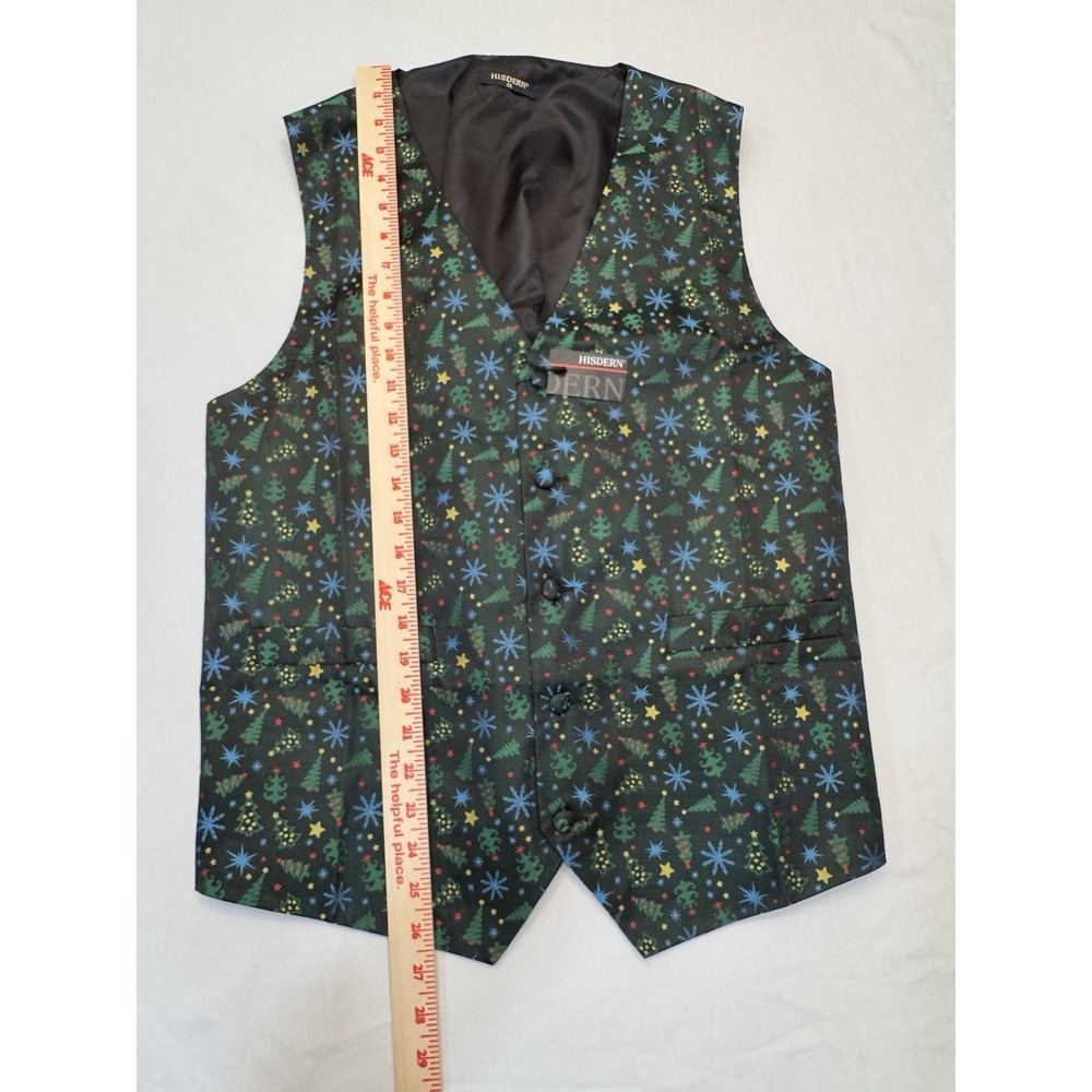 Hisdern Christmas Vest Men's Sz XL Adjustable Back - Picture 4 of 9